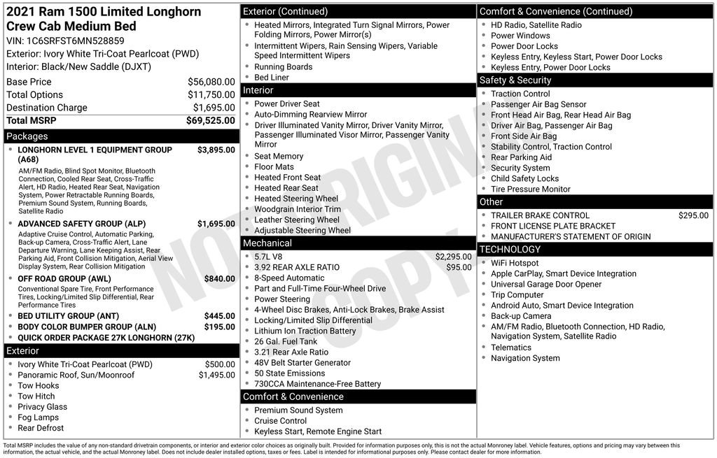 Certified 2021 RAM 1500 Limited AWD/4WD image 3