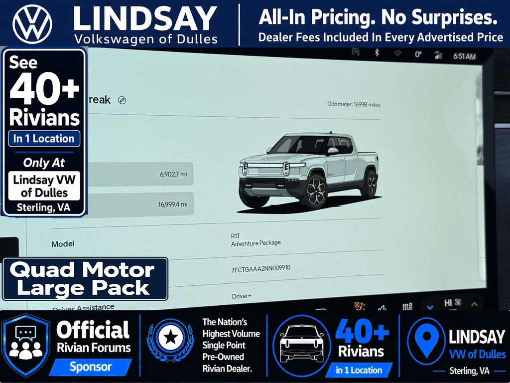 Used 2022 Rivian R1T Adventure AWD/4WD image 21