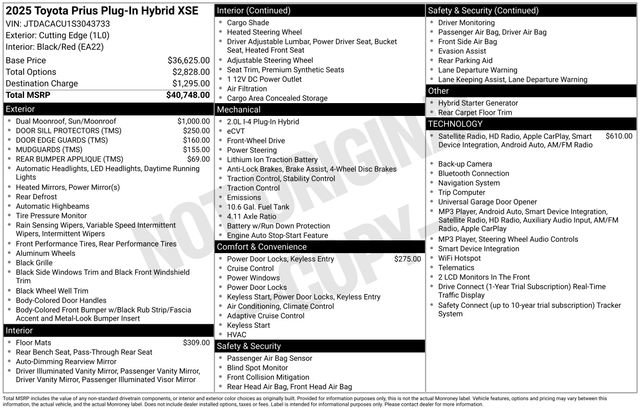 Used 2025 Toyota Prius Plug-In Hybrid FWD image 12