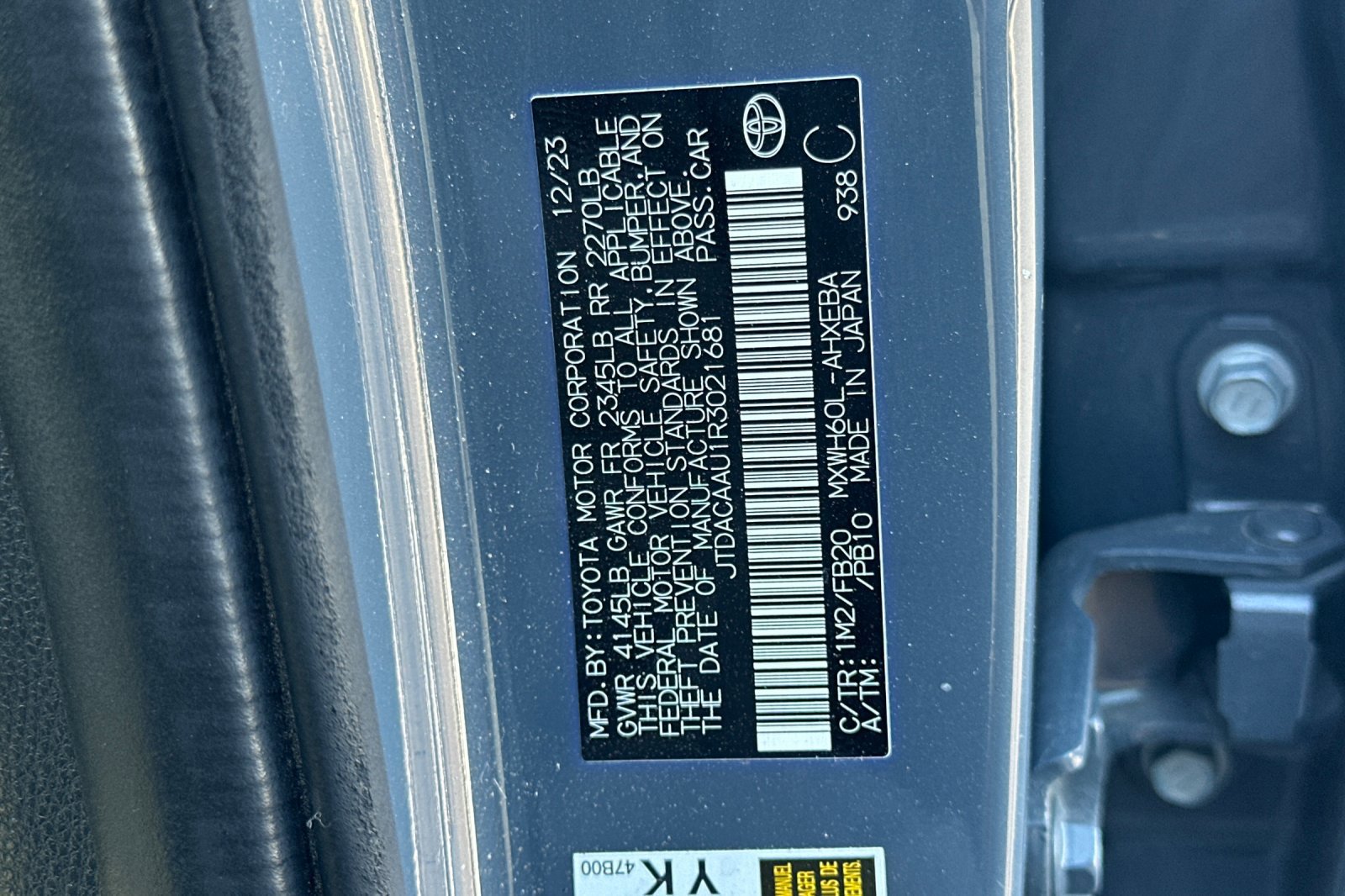 Certified 2024 Toyota Prius LE FWD image 28