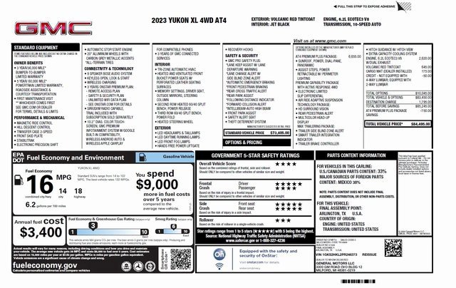 Certified 2023 GMC Yukon XL AT4 w/ AT4 Premium Plus Package image 46