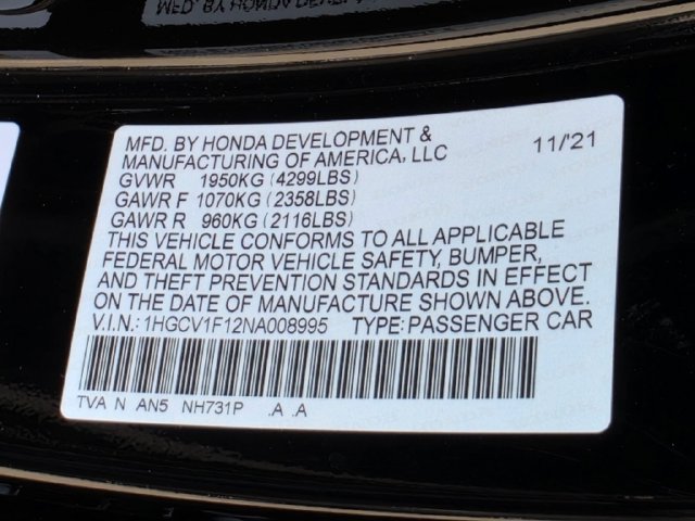 Used 2022 Honda Accord LX image 31