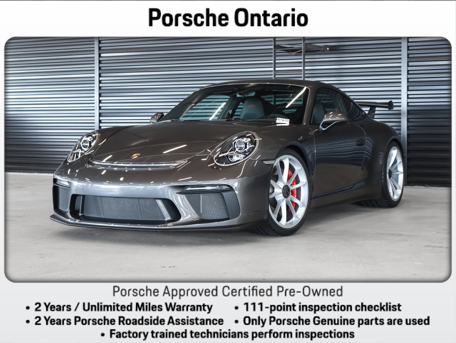 Certified 2018 Porsche 911 GT3