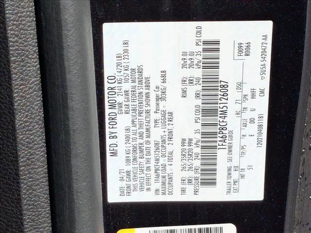 Used 2021 Ford Mustang GT Premium w/ Equipment Group 401A RWD image 22