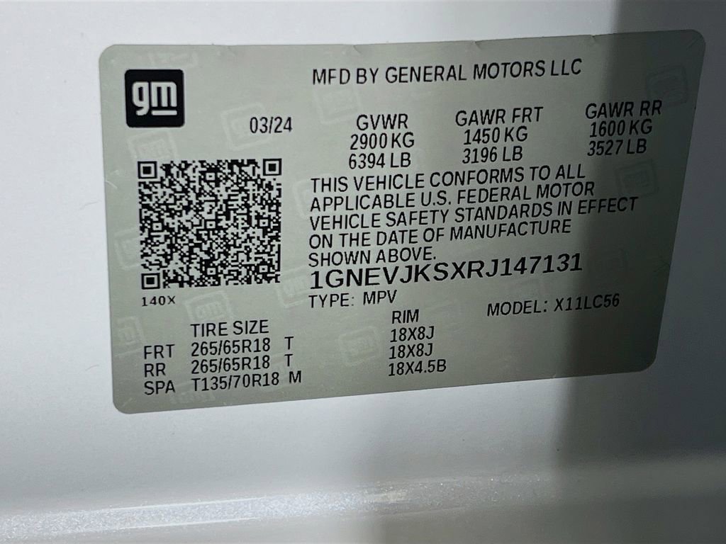 Used 2024 Chevrolet Traverse Z71 w/ Enhanced Driving Package image 33