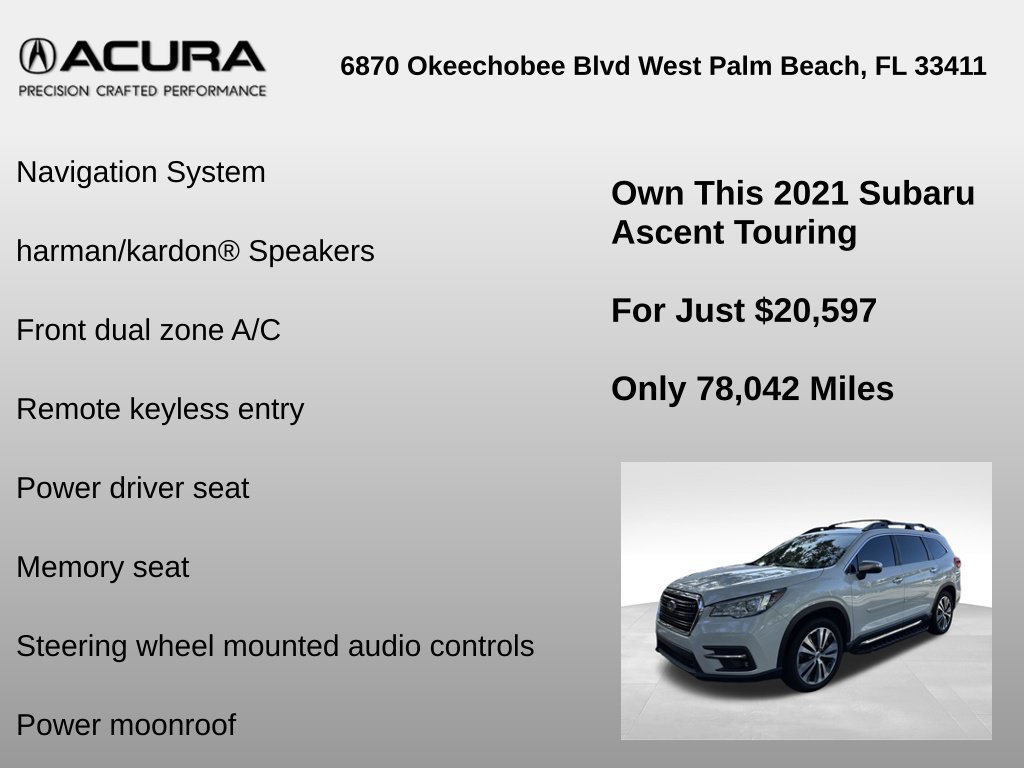 Used 2021 Subaru Ascent Touring AWD/4WD image 6