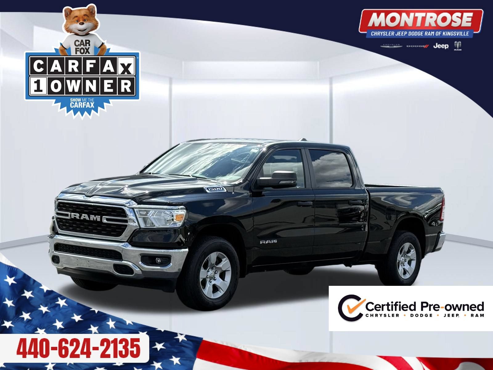 Certified 2024 RAM 1500 Big Horn AWD/4WD image 1