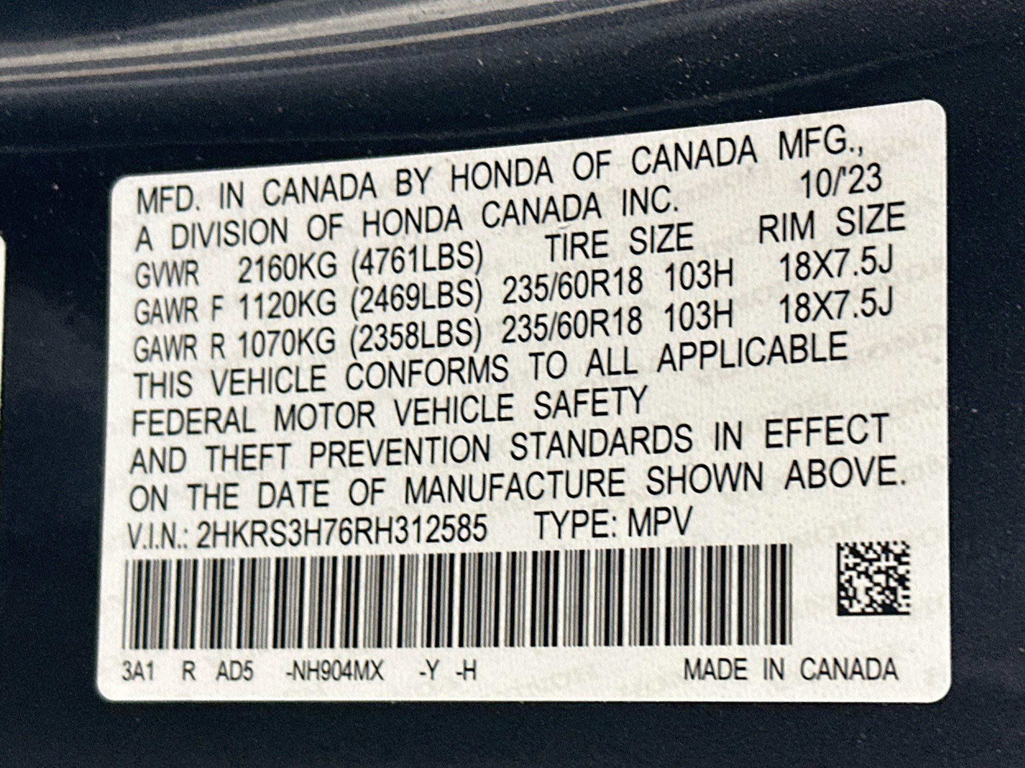 Used 2024 Honda CR-V EX-L image 12