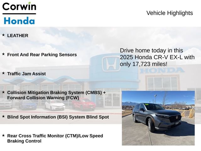 Used 2025 Honda CR-V EX-L image 6