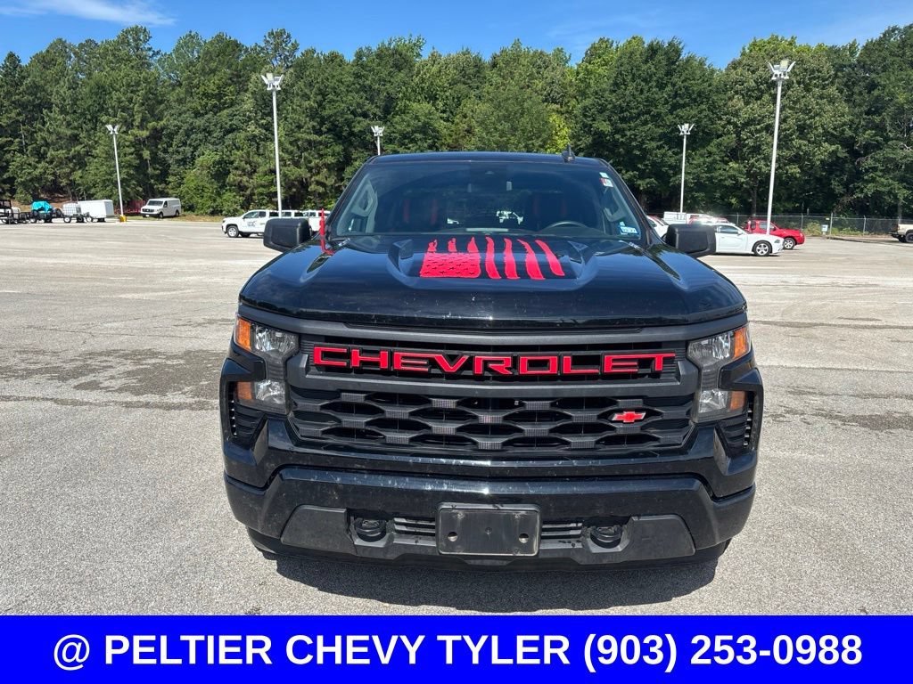 Used 2025 Chevrolet Silverado 1500 Custom w/ Turbomax Blackout Package AWD/4WD image 2