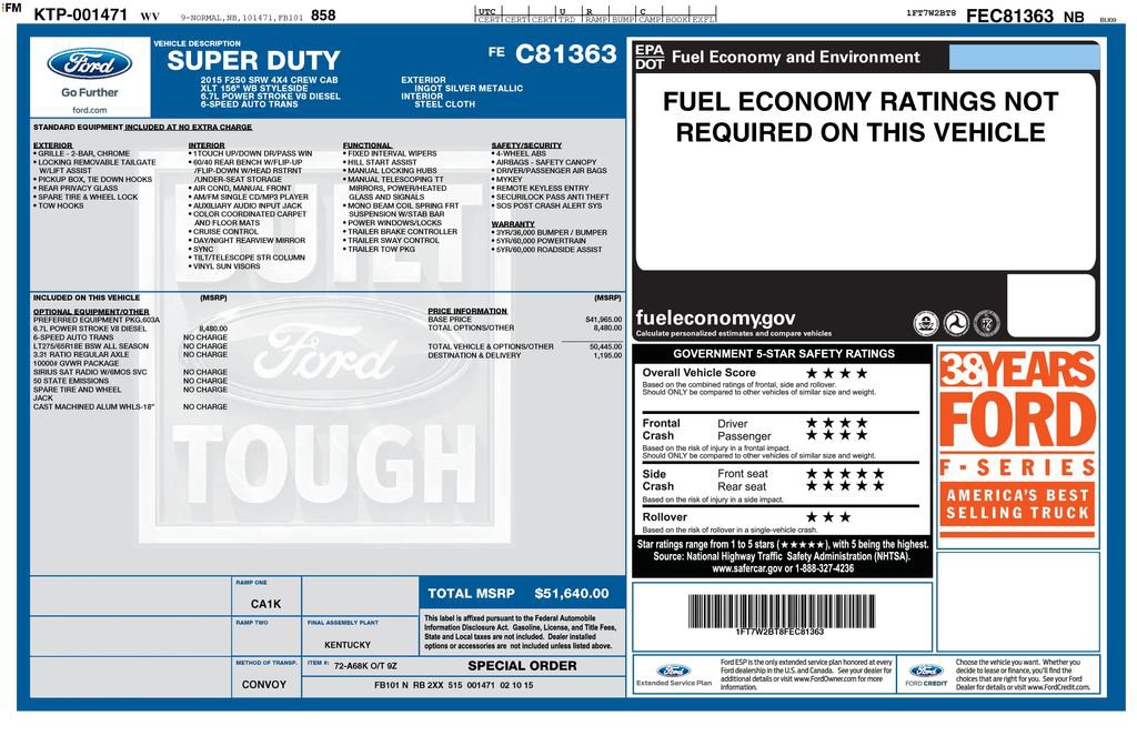 Used 2015 Ford F250 XLT AWD/4WD image 3