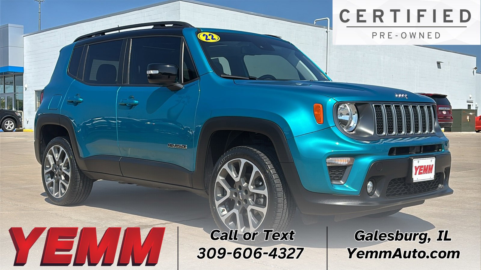 Used 2022 Jeep Renegade Limited w/ Sun, Sound & Wheels Group