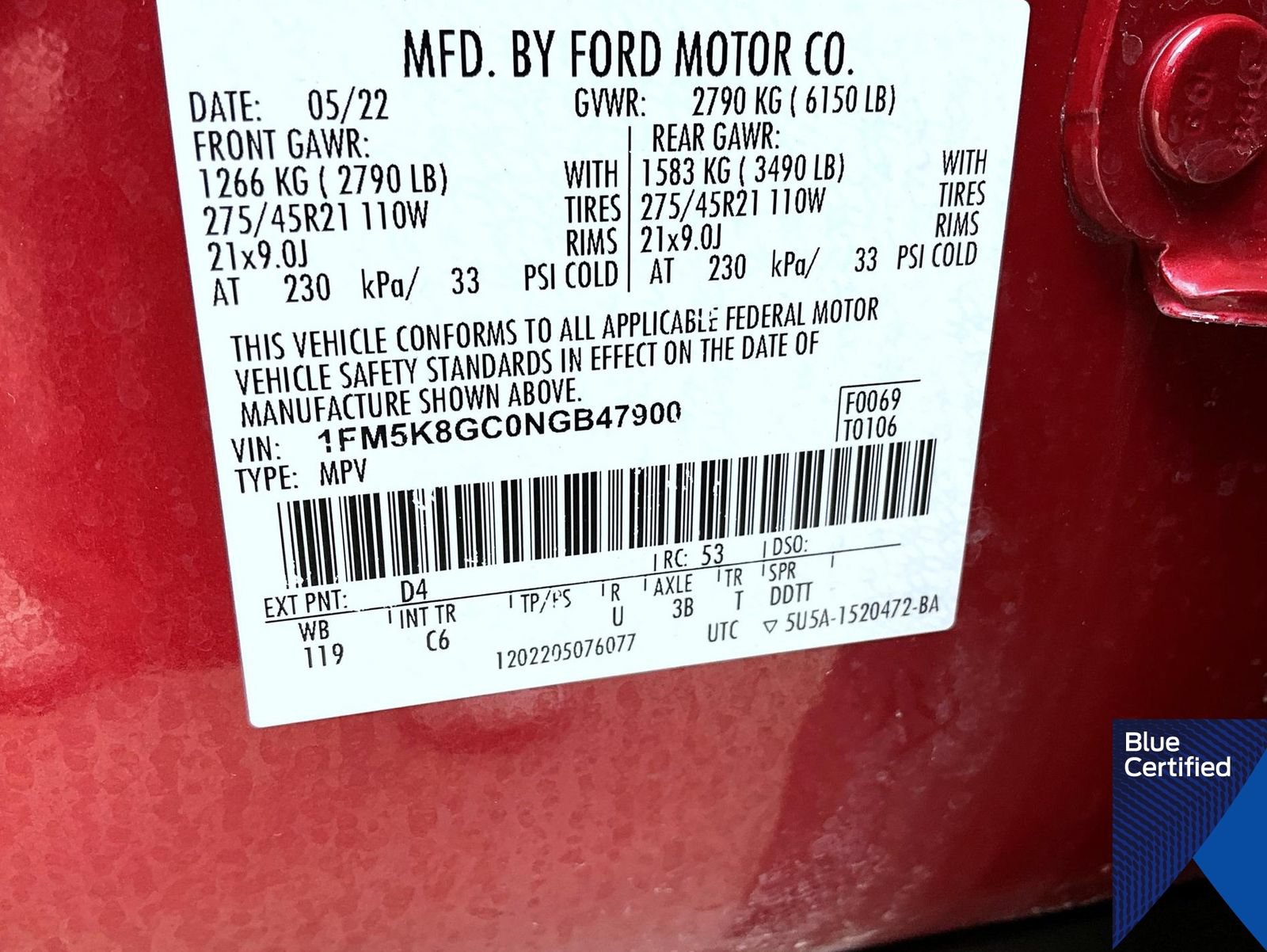 Certified 2022 Ford Explorer ST w/ Equipment Group 401A AWD/4WD image 30