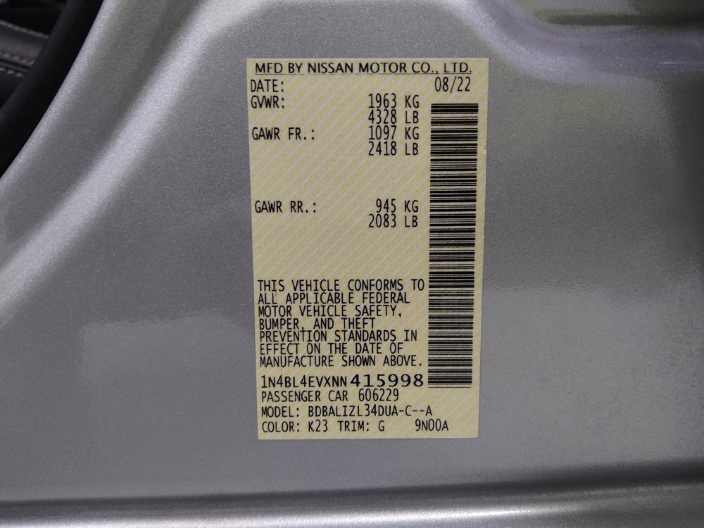 Used 2022 Nissan Altima 2.5 SL image 33