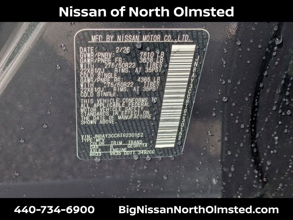 New 2026 Nissan Armada Platinum Reserve image 20