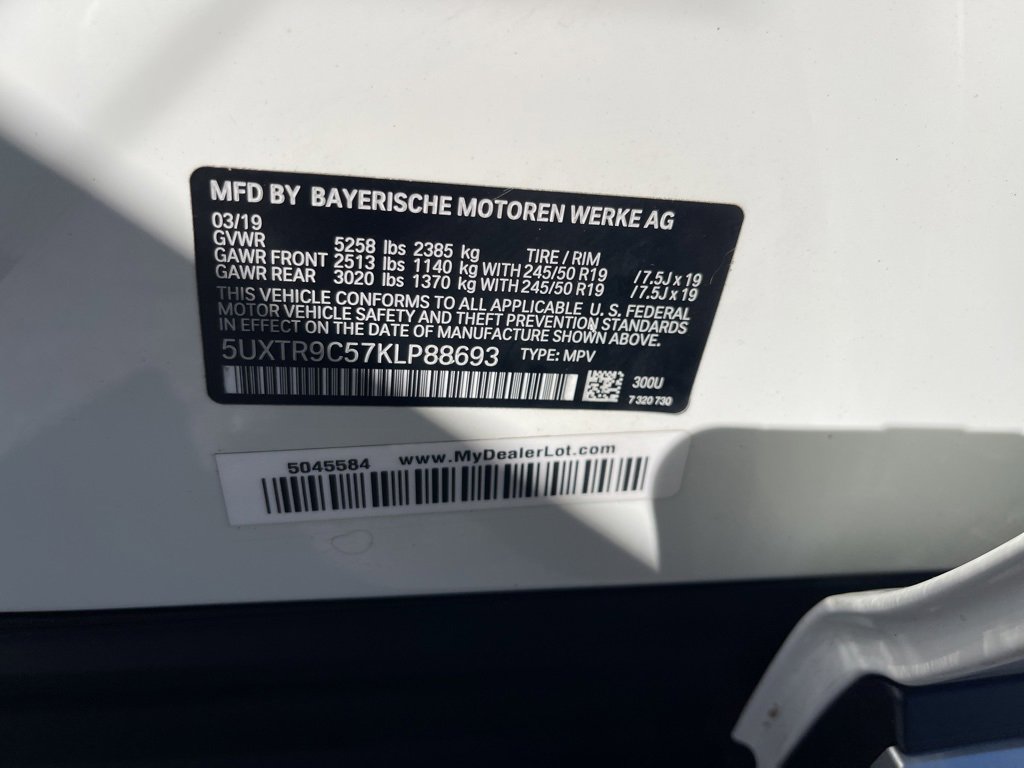 Used 2019 BMW X3 xDrive30i w/ Convenience Package image 32