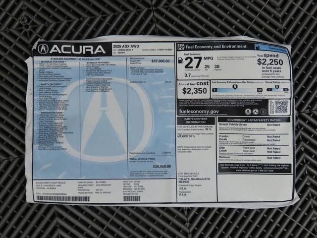 Used 2025 Acura ADX AWD image 9