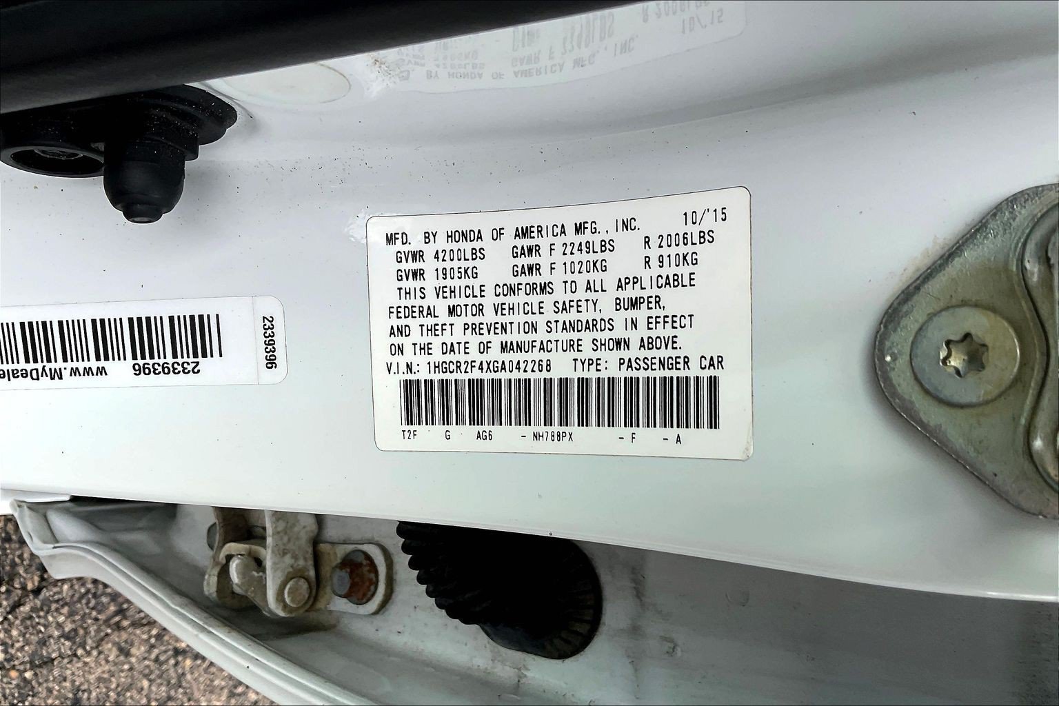 Used 2016 Honda Accord LX image 18