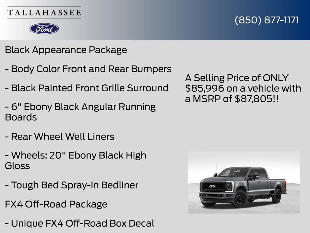 New 2026 Ford F250 Lariat w/ Black Appearance Package AWD/4WD image 8
