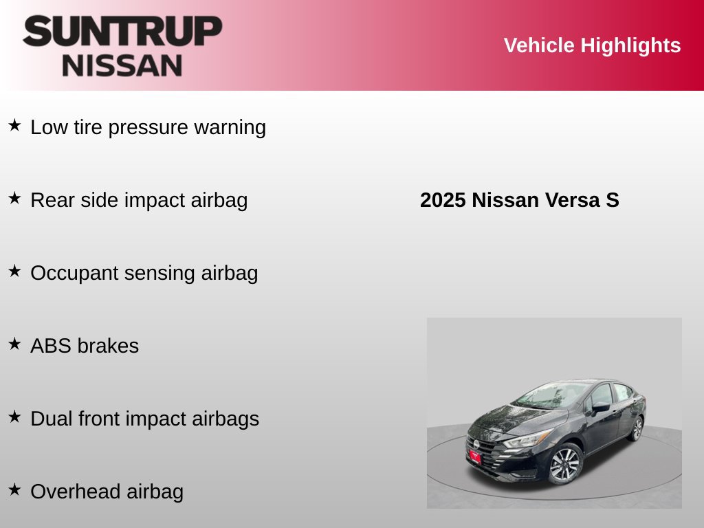 Used 2025 Nissan Versa S w/ S Plus Package FWD image 23