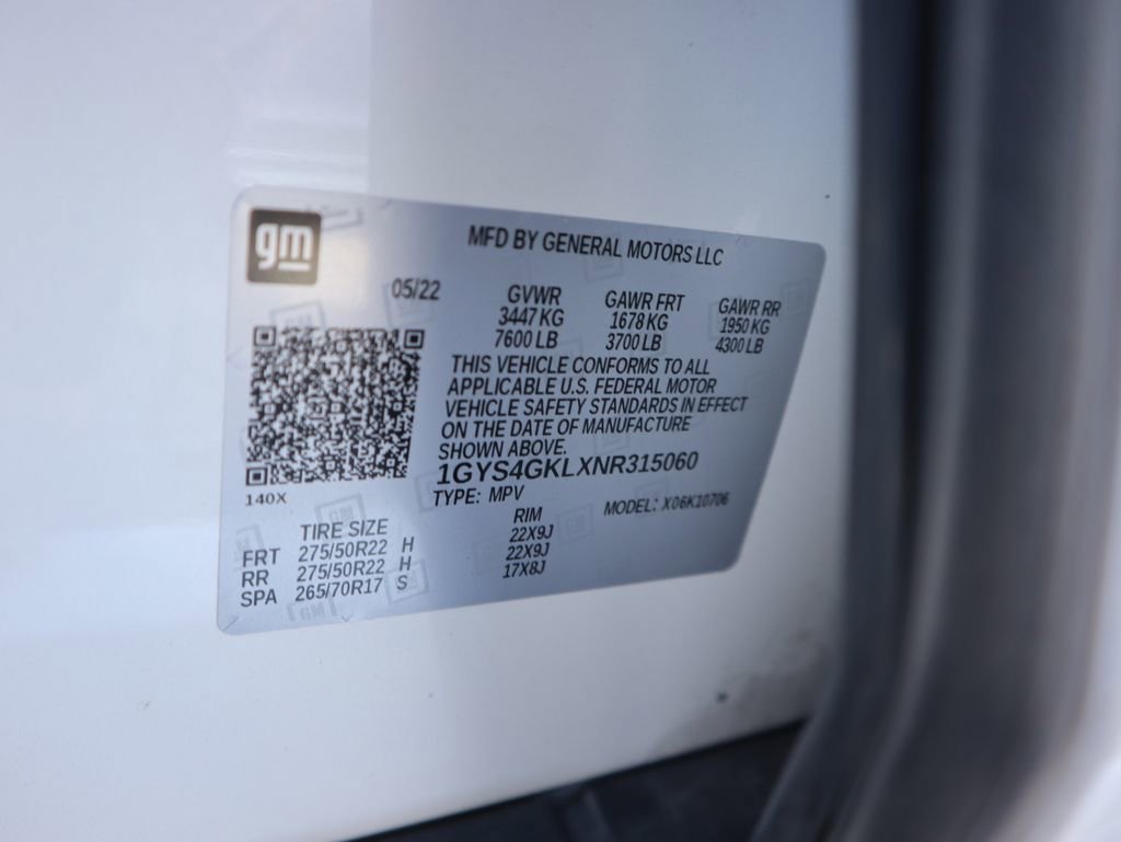 Used 2022 Cadillac Escalade Sport Platinum w/ LPO, ONYX Package AWD/4WD image 9