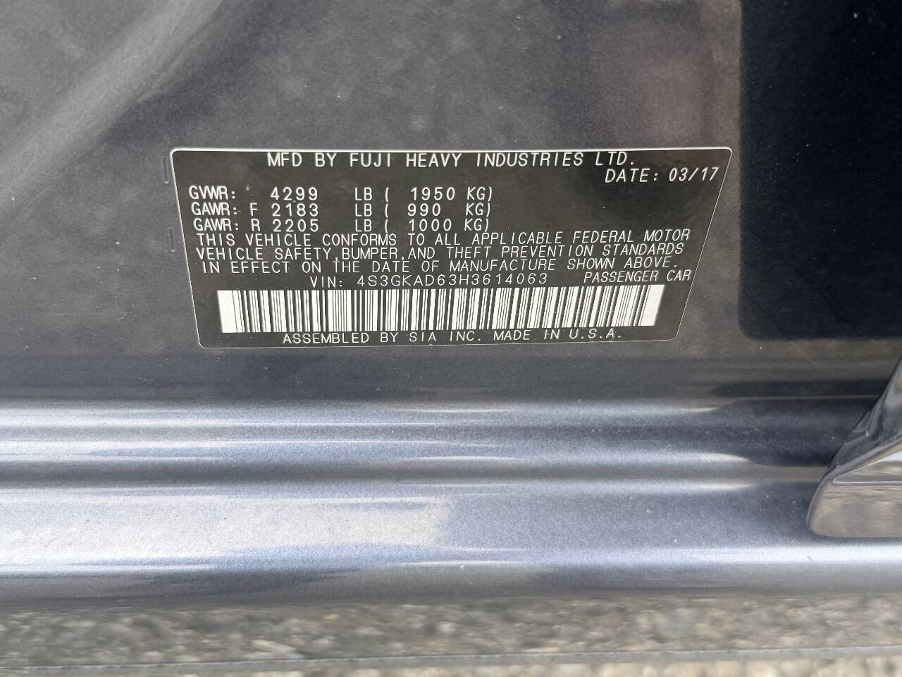Used 2017 Subaru Impreza 2.0i Premium AWD/4WD image 6