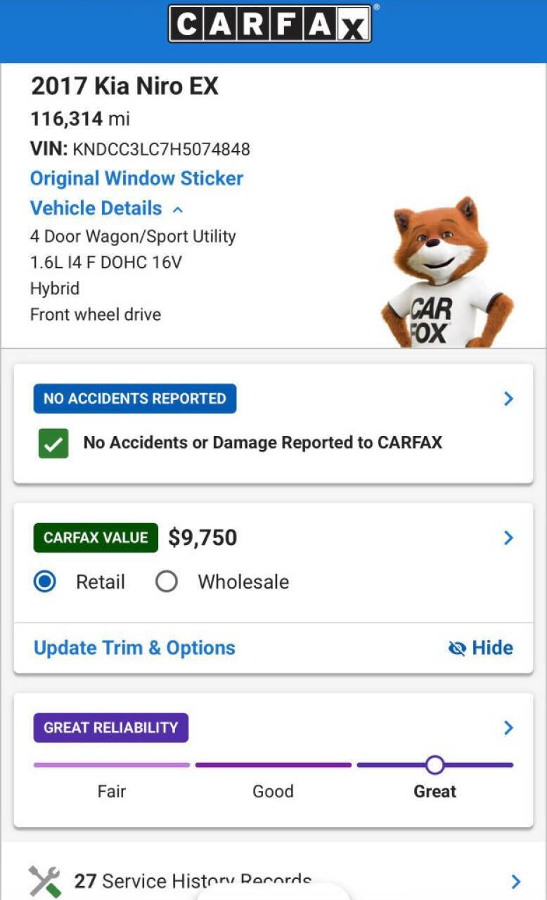 Used 2017 Kia Niro EX FWD image 16