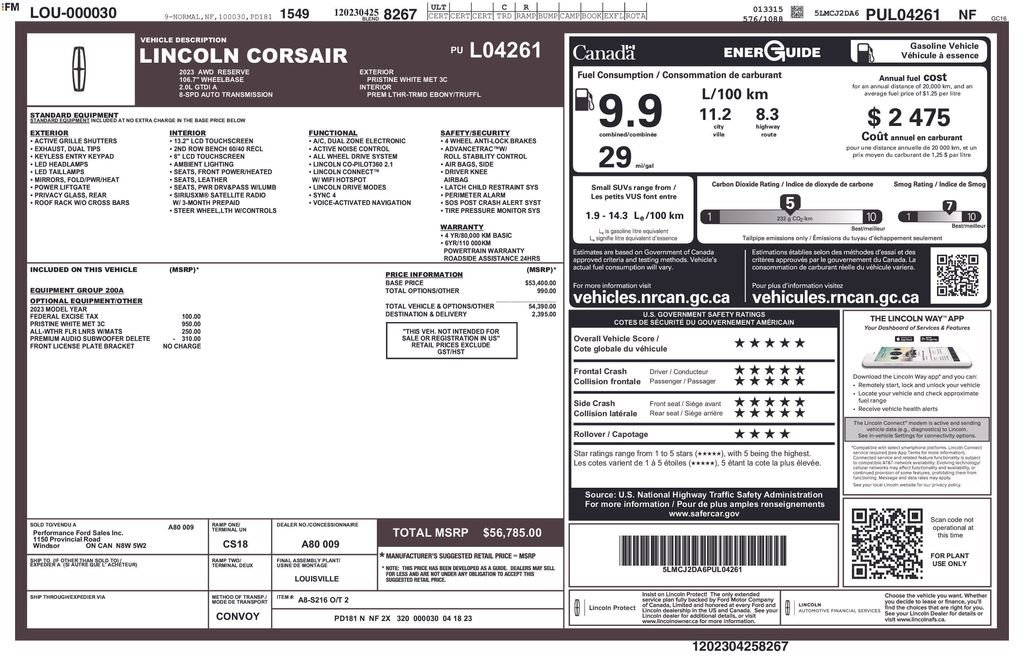 Used 2023 Lincoln Corsair Reserve AWD/4WD image 28