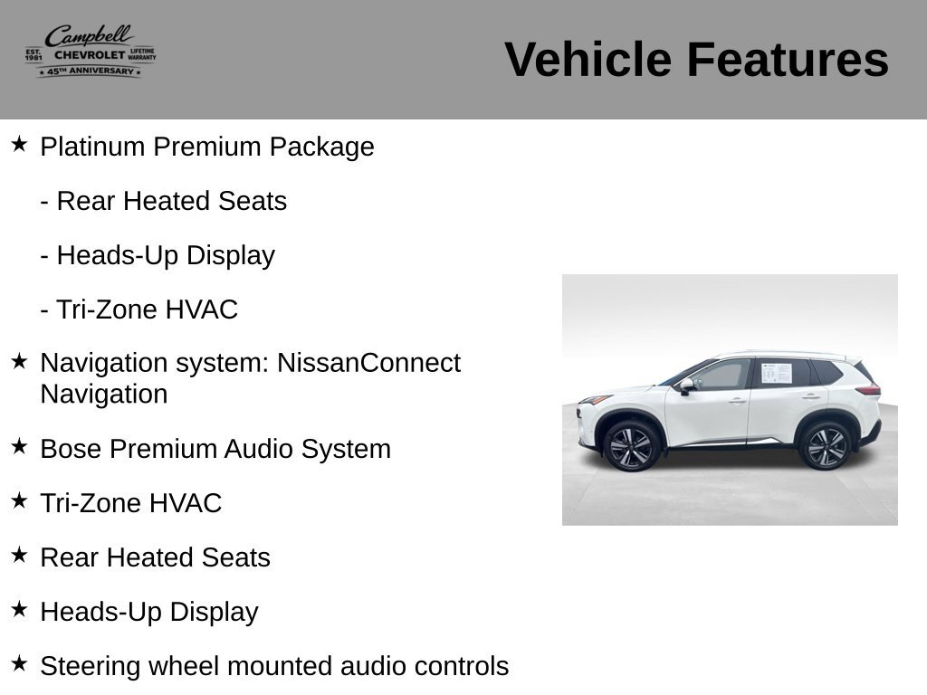 Used 2023 Nissan Rogue Platinum w/ Platinum Premium Package AWD/4WD image 5