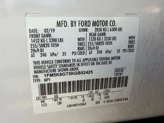Used 2019 Ford Explorer Sport w/ Equipment Group 401A AWD/4WD image 50