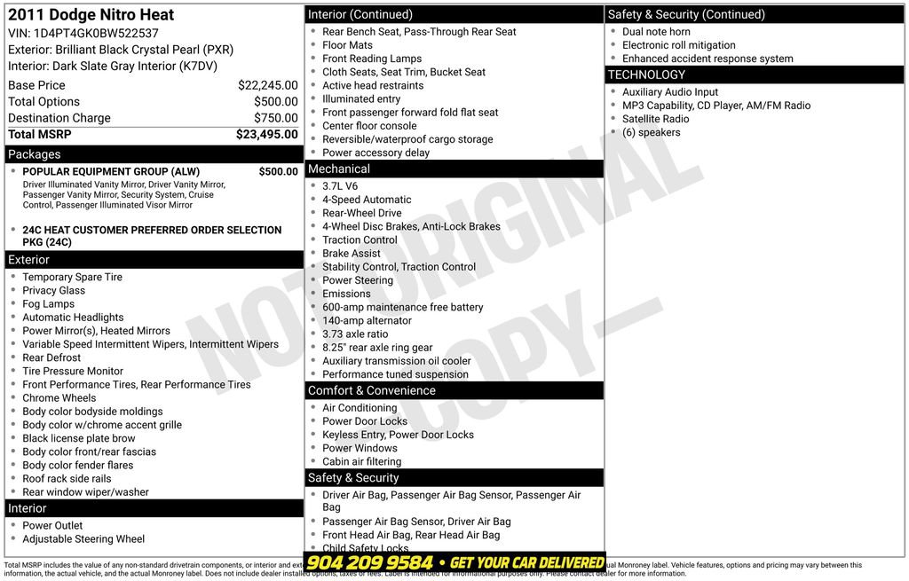 Used 2011 Dodge Nitro Heat w/ Popular Equipment Group RWD image 20