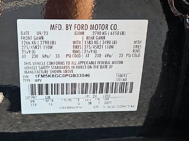 Certified 2023 Ford Explorer ST w/ Equipment Group 401A AWD/4WD image 40
