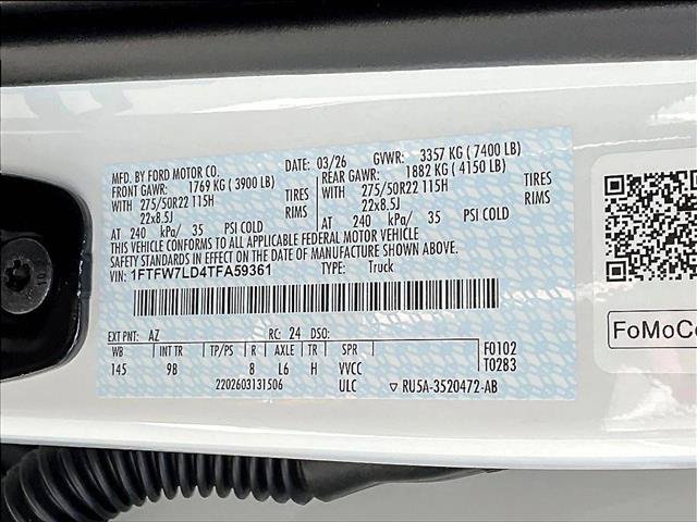 Used 2026 Ford F150 Platinum AWD/4WD image 30