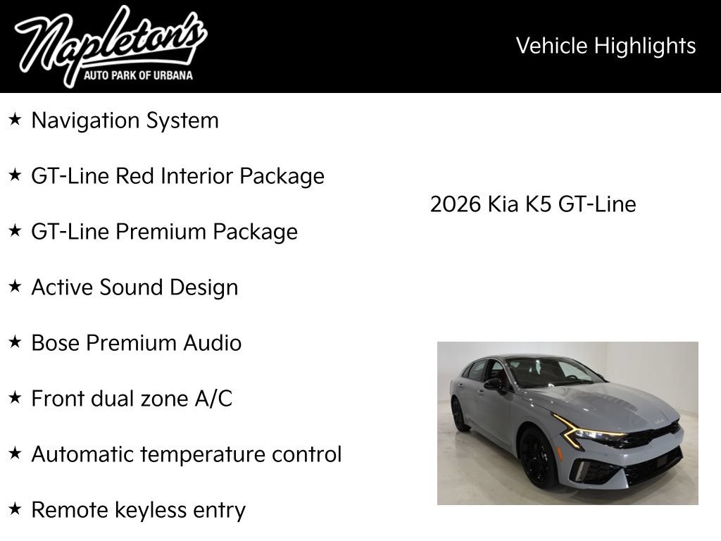 New 2026 Kia K5 GT-Line image 15