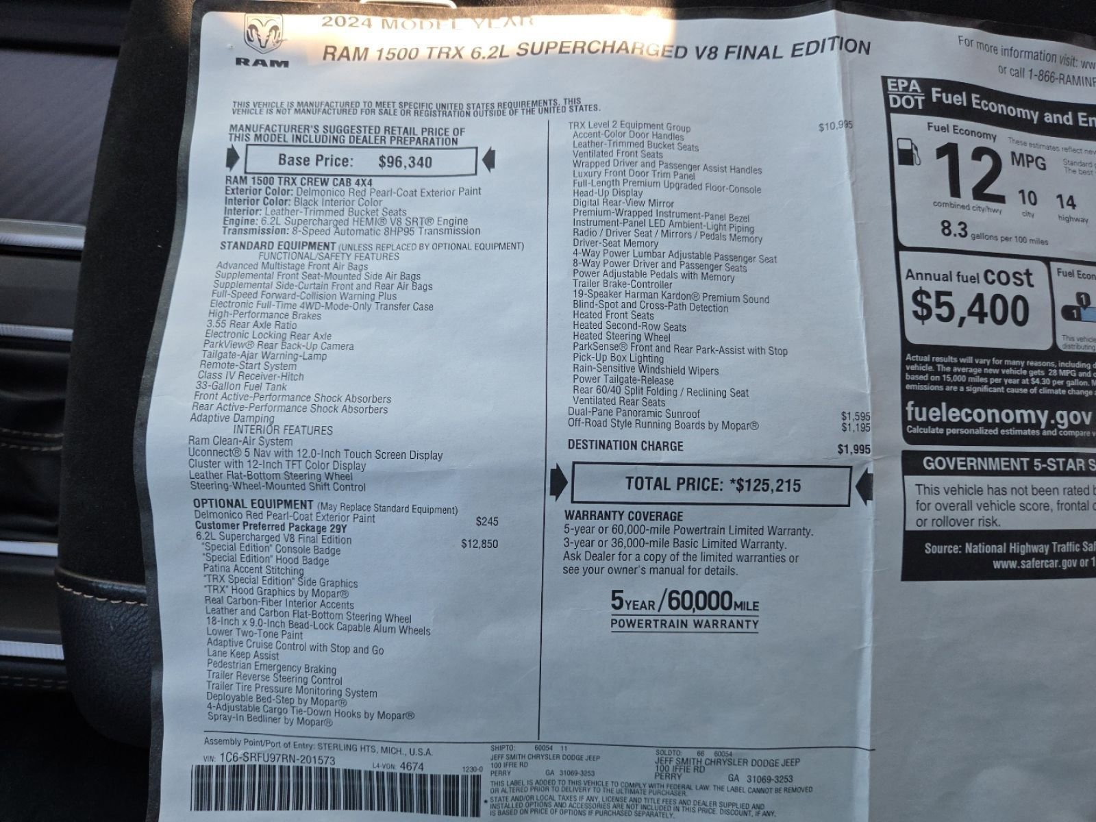 Used 2024 RAM 1500 TRX image 11