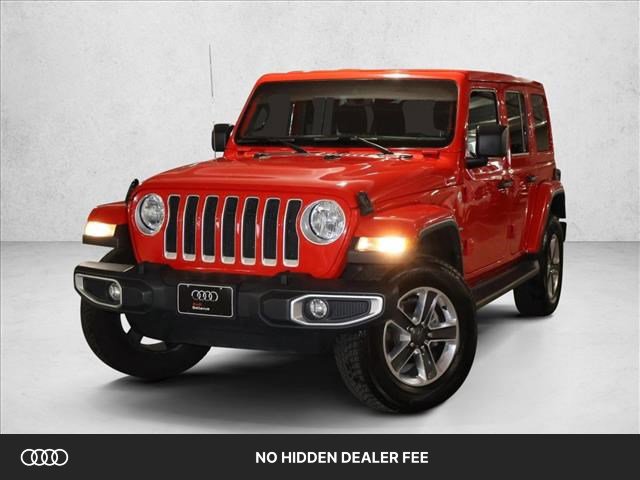 Used 2021 Jeep Wrangler Unlimited Sahara w/ Uconnect 4C Nav & Sound Group AWD/4WD image 1