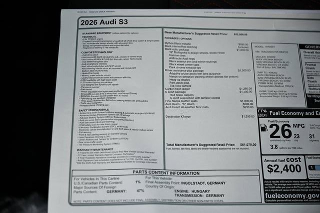 New 2026 Audi S3 Premium image 43