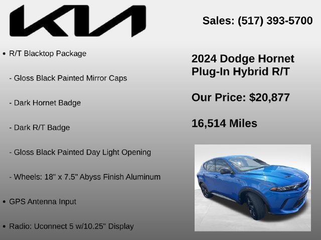 Used 2024 Dodge Hornet R/T w/ Tech Pack w/o Parking AWD/4WD image 10