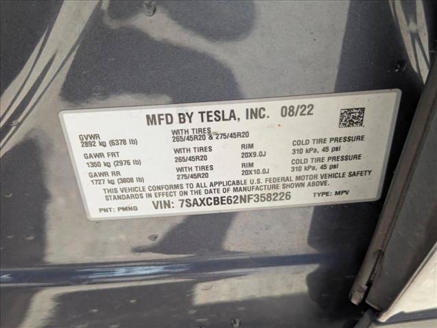 Used 2022 Tesla Model X Plaid AWD/4WD image 16