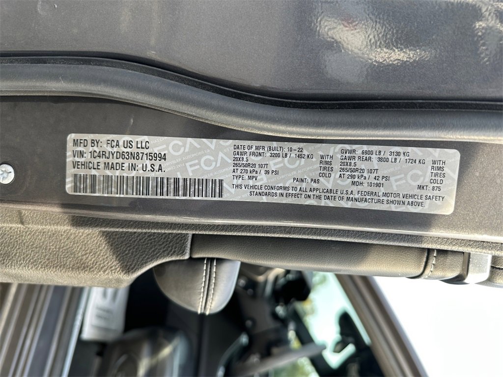 Used 2022 Jeep Grand Cherokee Overland image 30