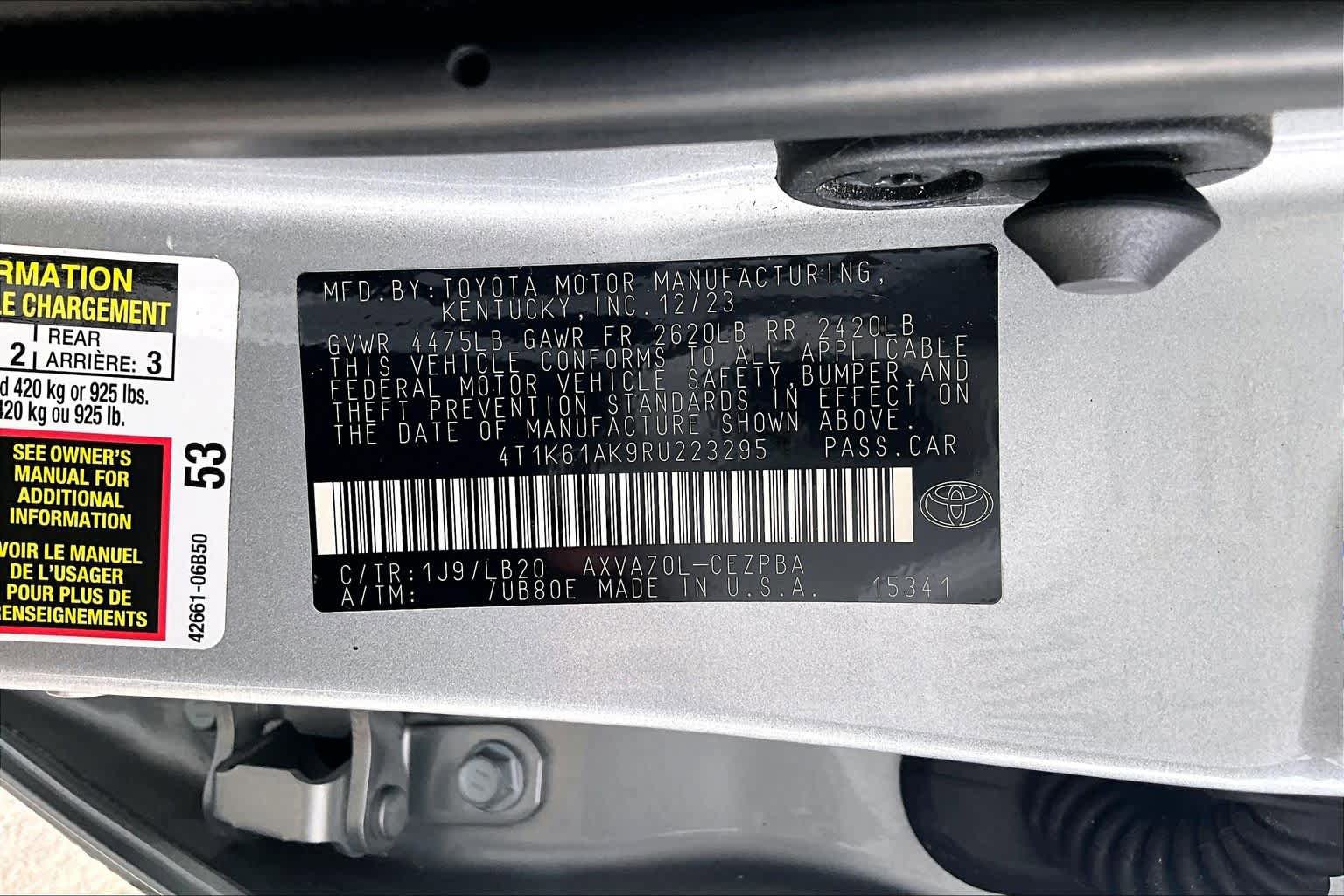 Used 2024 Toyota Camry XSE FWD image 31