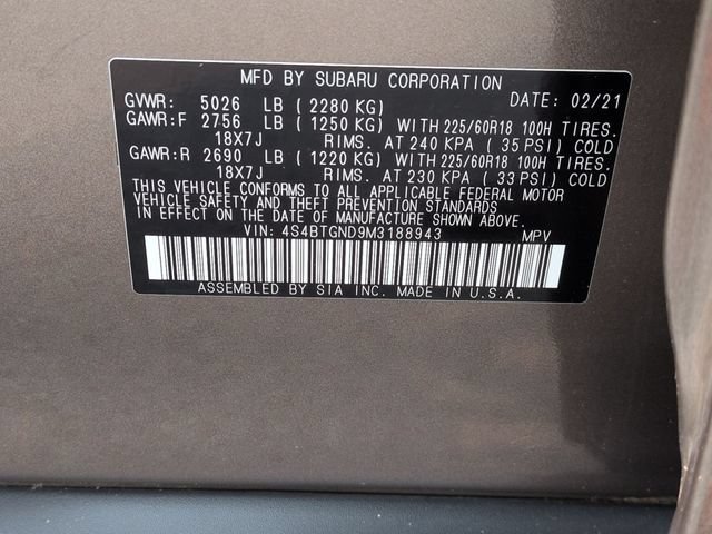 Used 2021 Subaru Outback Limited XT AWD/4WD image 40