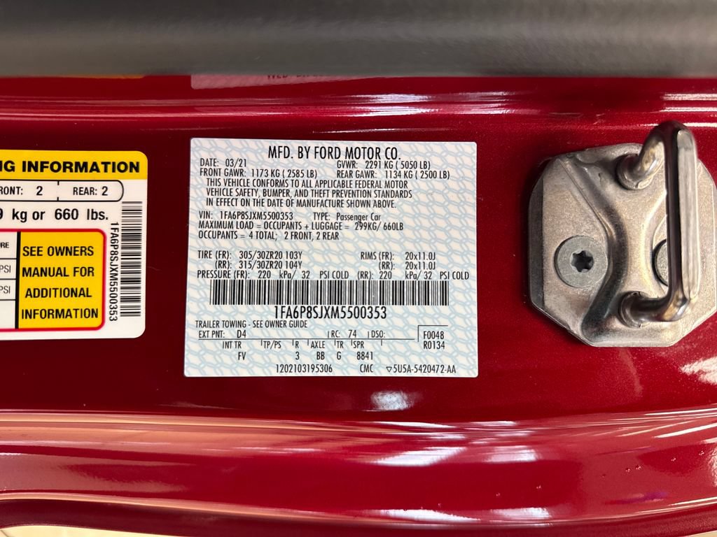 Used 2021 Ford Mustang Shelby GT500 w/ Technology Package RWD image 32