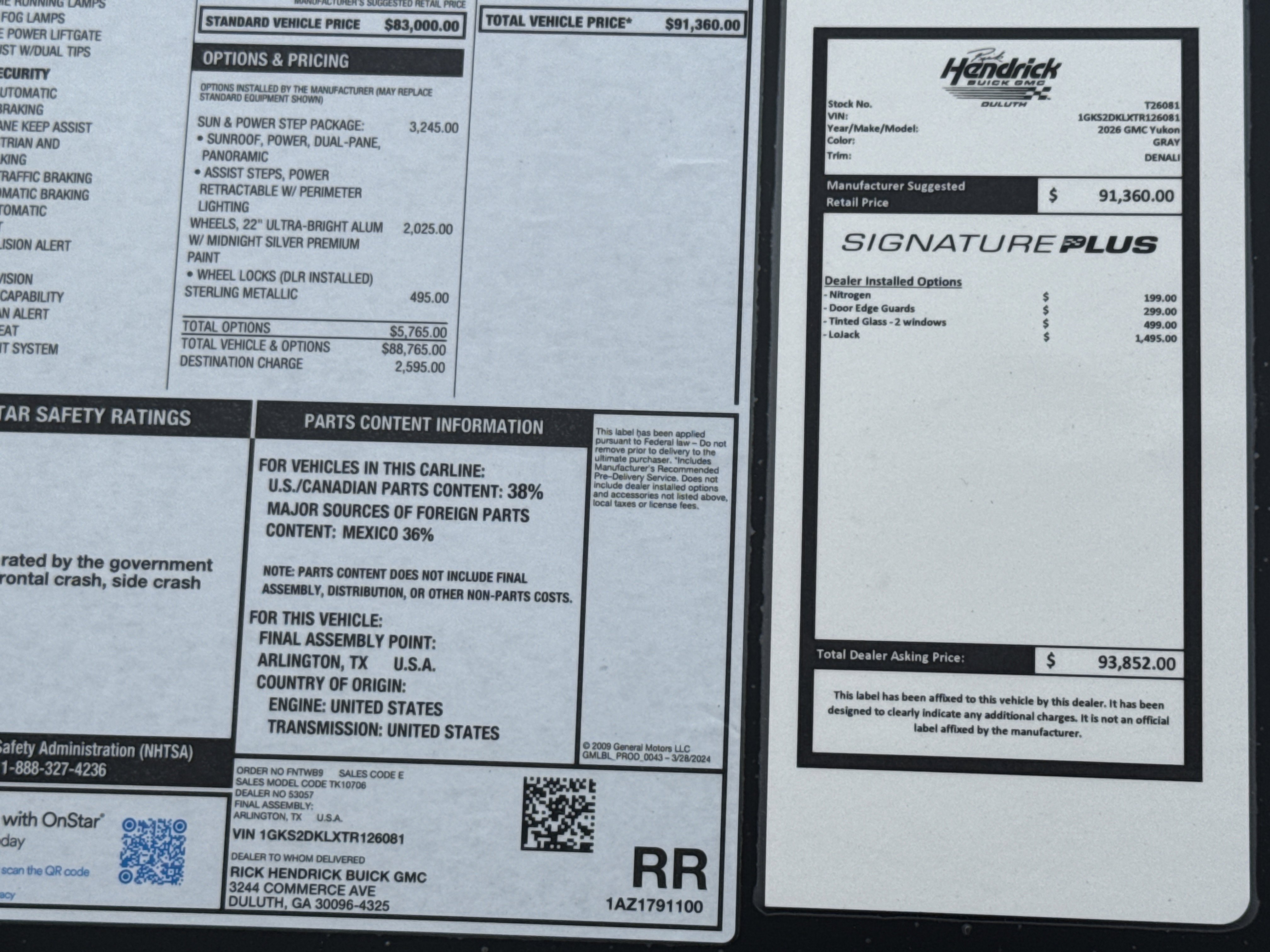 New 2026 GMC Yukon Denali w/ Sun & Power Step Package image 41
