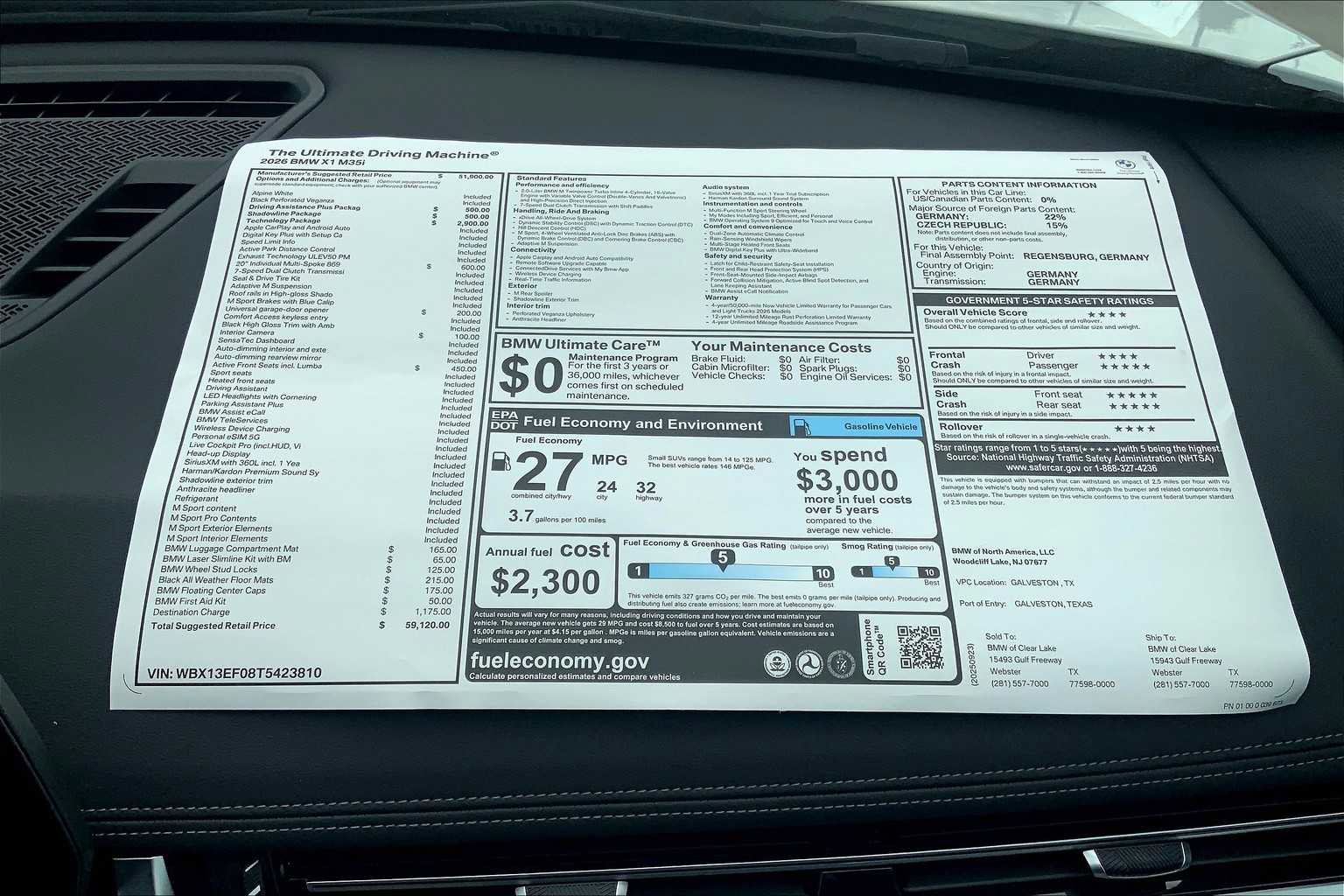 Used 2026 BMW X1 M35i w/ Technology Package image 19