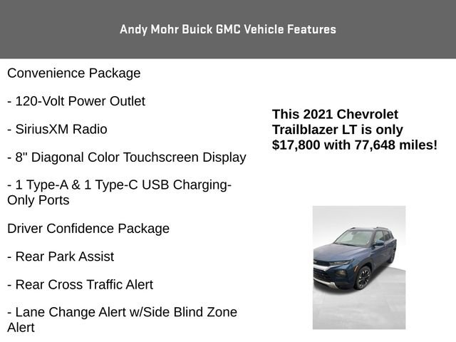 Used 2021 Chevrolet TrailBlazer LT w/ Convenience Package AWD/4WD image 8