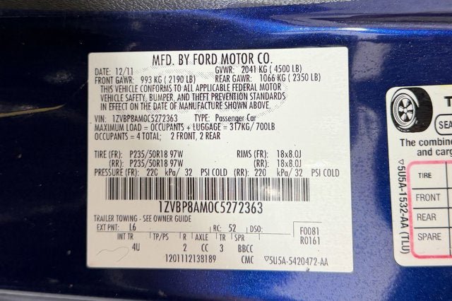 Used 2012 Ford Mustang Premium RWD image 12