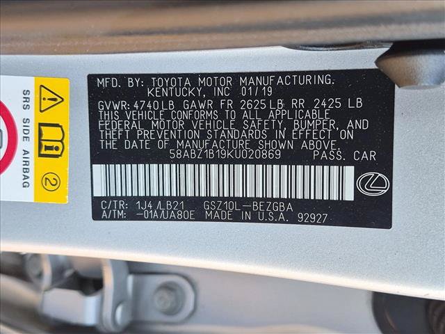 Used 2019 Lexus ES 350 w/ Accessory Package 2 FWD image 25