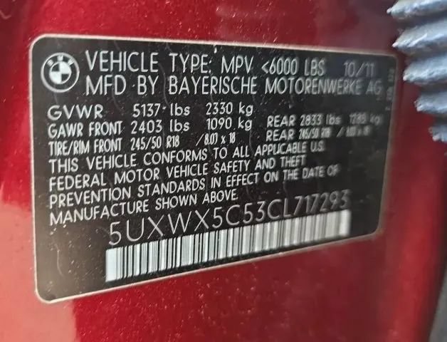 Used 2012 BMW X3 xDrive28i AWD/4WD image 56