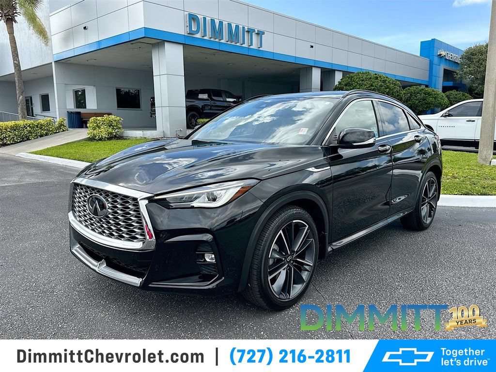 Used 2023 INFINITI QX55 Luxe w/ Cargo Package AWD/4WD video 1